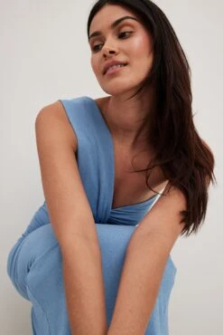 Robe Mi-longue Asymétrique En Jersey -Lady Doux Soldes Magasin jersey one shoulder midi dress 1018 010550 000322129