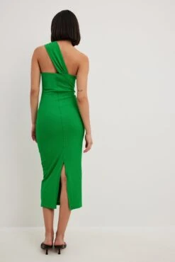 Robe Mi-longue Asymétrique En Jersey -Lady Doux Soldes Magasin jersey one shoulder midi dress 1018 010550 001025404