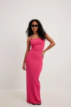Robe Longue En Jersey à Dos Ouvert -Lady Doux Soldes Magasin jersey open back maxi dress 1018 010531 0015 16806 01c