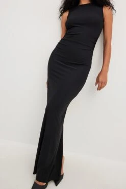 NA-KD Robe Longue Sans Manches En Jersey 7 NA-KD Robe Longue Sans Manches En Jersey -Lady Doux Soldes Magasin jersey sleeveless maxi dress 1100 007359 000218716 copy