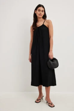Robe Mi-longue En Jersey à Fines Bretelles -Lady Doux Soldes Magasin jersey slip midi dress 1018 010548 000222358 01c