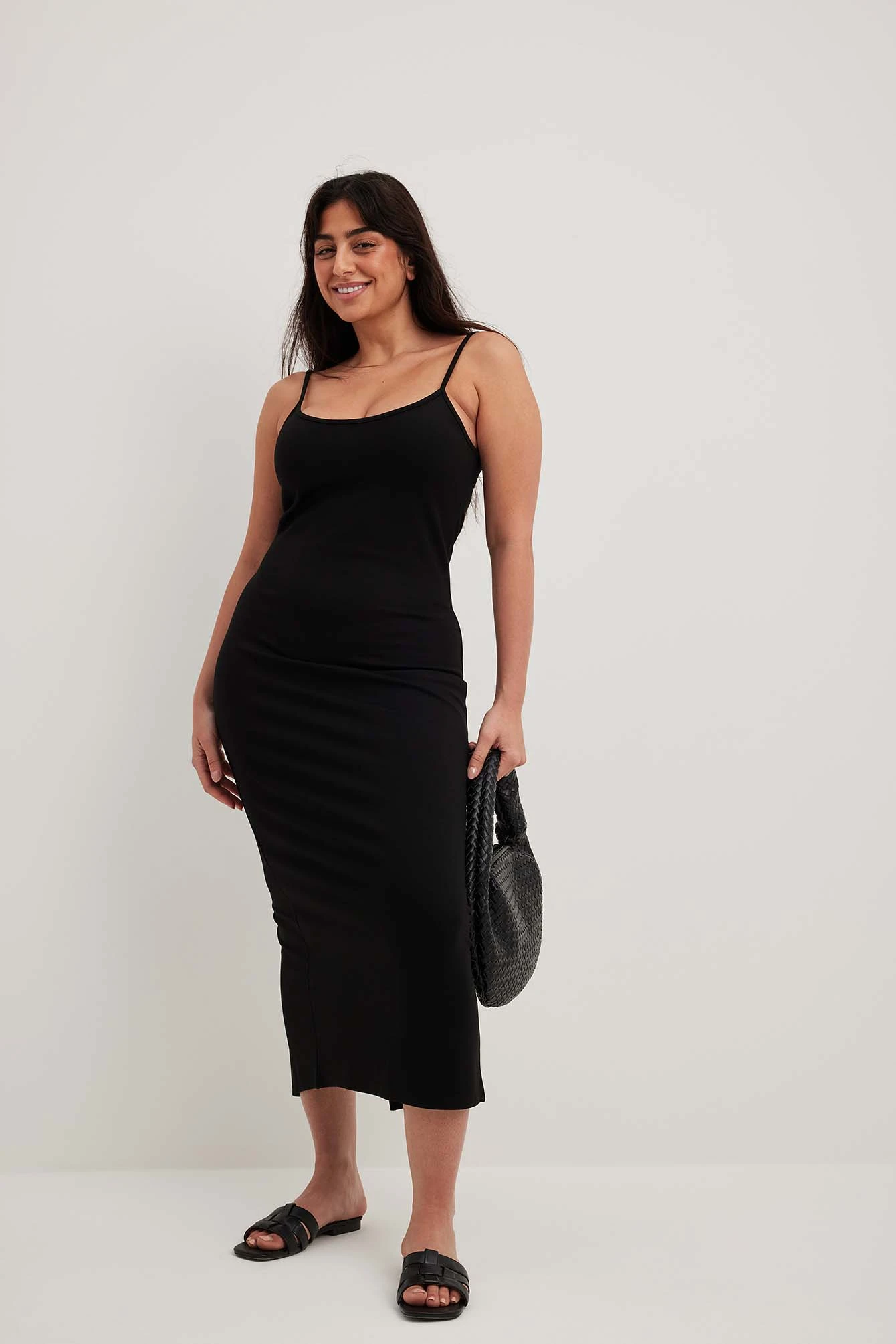 NA-KD Robe Nuisette Mi-longue En Jersey 1 NA-KD Robe Nuisette Mi-longue En Jersey