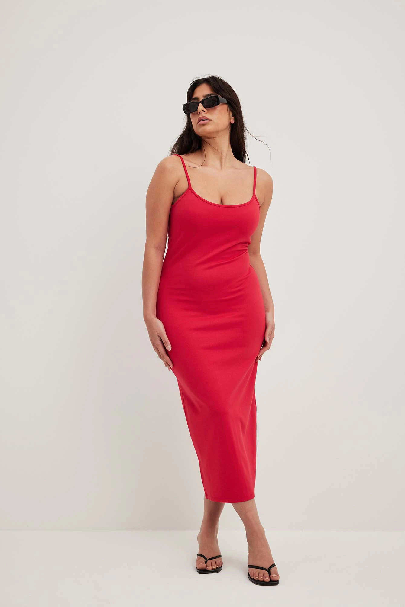 NA-KD Robe Nuisette Mi-longue En Jersey 5 NA-KD Robe Nuisette Mi-longue En Jersey – Image 5