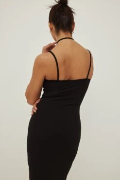 Robe Mini à Détail Goutte D’eau -Lady Doux Soldes Magasin keyhole detail strap mini dress 1017 001400 000213969