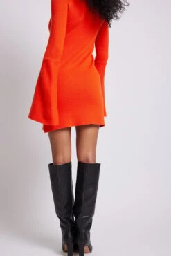 Robe En Maille à Manches Cloche -Lady Doux Soldes Magasin knitted bell sleeve dress 1780 000006 02610694 copy