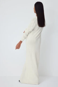 NA-KD Robe Longue En Maille à Encolure En V Profonde -Lady Doux Soldes Magasin knitted deep v neck maxi dress 1018 009972 02606718