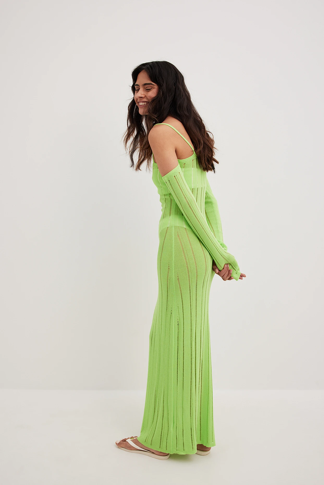 Robe En Maille à Manches Longues 2 Robe En Maille à Manches Longues – Image 2