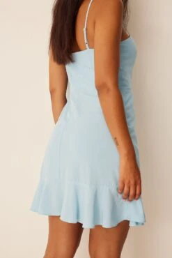 Robe Mini Nouée -Lady Doux Soldes Magasin knot detail mini dress 1659 000025 0047 04