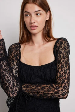 Robe Mini En Dentelle 7 Robe Mini En Dentelle -Lady Doux Soldes Magasin lace mini dress 1017 001854 000219997