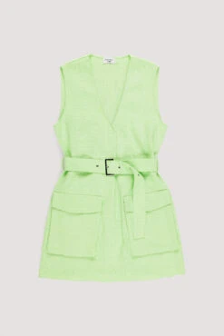 Robe Cargo En Lin Mélangé 11 Robe Cargo En Lin Mélangé -Lady Doux Soldes Magasin linen blend cargo dress 1708 000200 0010 5 flatlay