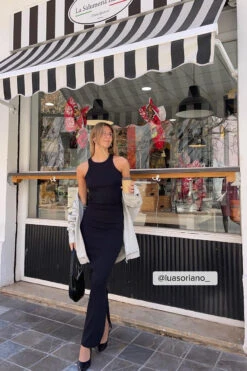 Maxi Robe Côtelée -Lady Doux Soldes Magasin luasoriano 1044 000262 0002 social