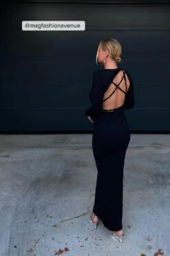 Robe Longue à Dos Ouvert