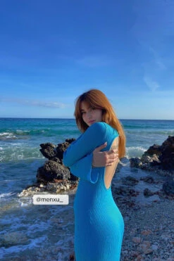 NA-KD Maxi Robe En Tricot à Dos Ouvert 22 NA-KD Maxi Robe En Tricot à Dos Ouvert -Lady Doux Soldes Magasin menxu 1100 006044 0263 social