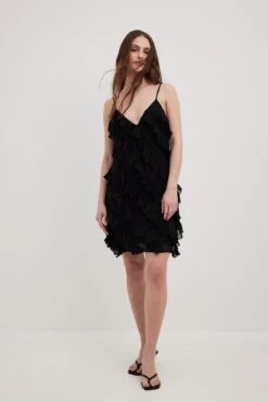 Robe Courte à Volants Sur L'ensemble -Lady Doux Soldes Magasin nakd alll over frillz mini dress 1014 001556 0002 1209 1