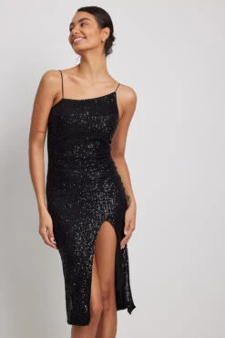 Robe Asymétrique à Sequins -Lady Doux Soldes Magasin nakd asymmetric sequin midi dress 1017 001874 0002 0721 copy