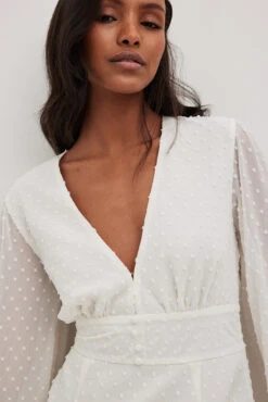 Maxi Robe à Manches Ballon -Lady Doux Soldes Magasin nakd balloon sleeve button detail maxi dress 1736 000610 4070 0598