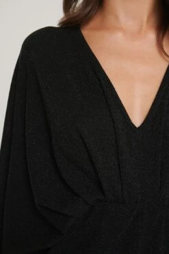 Robe Mini À Paillettes Manches Chauve-Souris -Lady Doux Soldes Magasin nakd batwing glitter mini dress 1017 000921 0002 05g