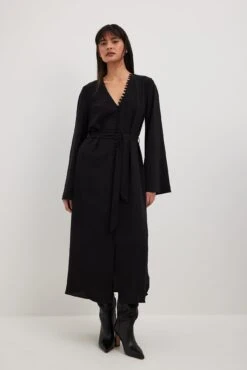 Robe Midi Avec Bouton