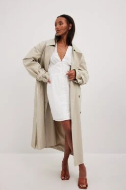 Robe Courte Boutonnée Sur Le Devant -Lady Doux Soldes Magasin nakd button front detail mini dress 1017 002214 0001 8311 01c