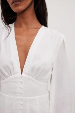 Robe Courte Boutonnée Sur Le Devant -Lady Doux Soldes Magasin nakd button front detail mini dress 1017 002214 0001 8336