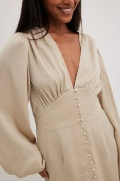 Robe Courte Boutonnée Sur Le Devant -Lady Doux Soldes Magasin nakd button front detail mini dress 1017 002214 0668 7709