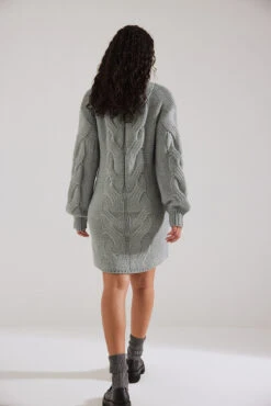 Robe Courte En Maille Torsadée -Lady Doux Soldes Magasin nakd cable knit mini dress 1711 000110 0008 59112