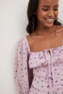 Robe Courte En Mousseline à Cordon De Serrage -Lady Doux Soldes Magasin nakd chiffon drawstring mini dress 1014 001586 3124 0832