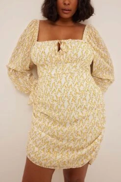 Robe Courte En Mousseline à Cordon De Serrage -Lady Doux Soldes Magasin nakd chiffon drawstring mini dress 1017 001723 7788 3888