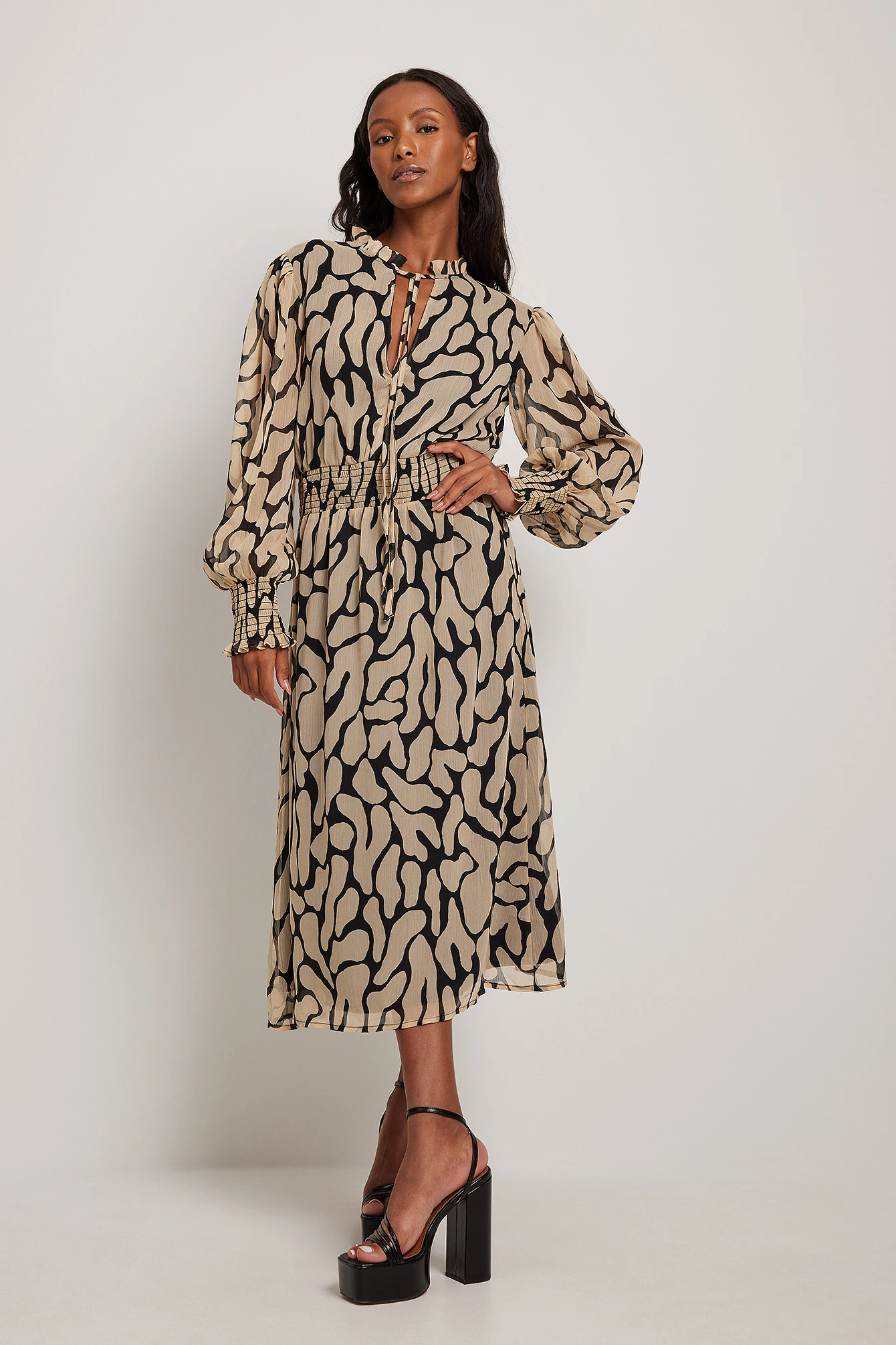 Robe Midi En Mousseline 5 Robe Midi En Mousseline – Image 5