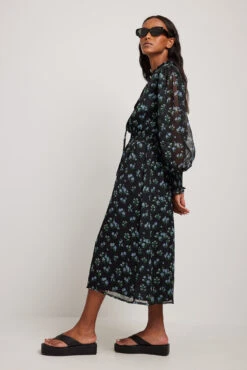 Robe Midi En Mousseline 11 Robe Midi En Mousseline -Lady Doux Soldes Magasin nakd chiffon midi dress 1014 001460 8497 2122 copy