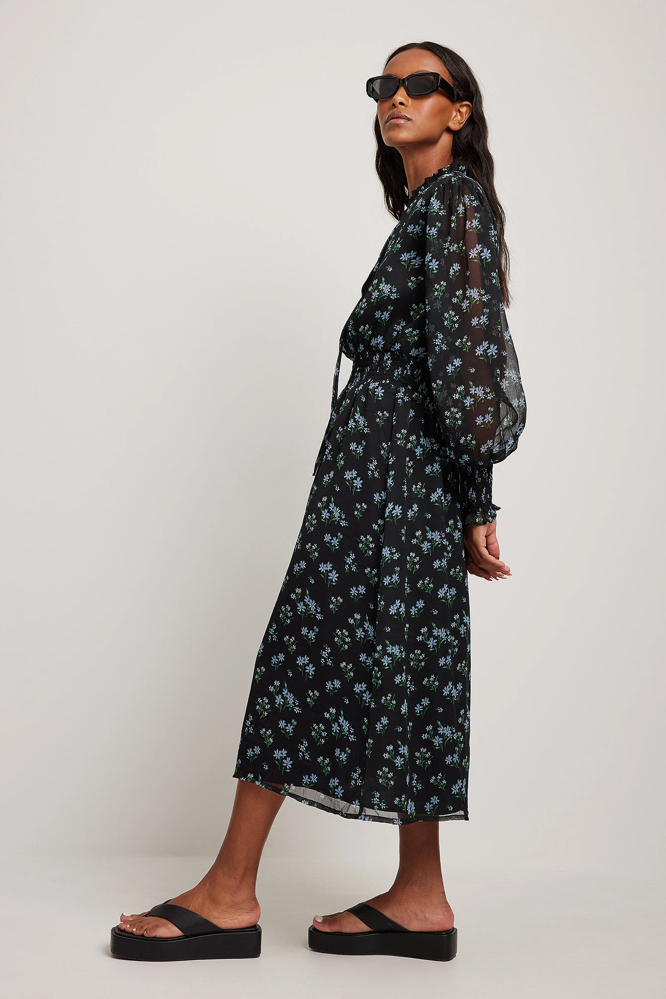 Robe Midi En Mousseline 4 Robe Midi En Mousseline – Image 4