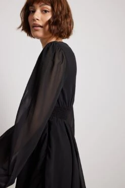 Robe Courte En Mousseline -Lady Doux Soldes Magasin nakd chiffon mini dress 1014 001479 0002 3142