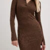 NA-KD Robe Mi-longue à Col
