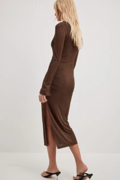 NA-KD Robe Mi-longue à Col 6 NA-KD Robe Mi-longue à Col -Lady Doux Soldes Magasin nakd collar detail midi dress 1100 007025 0017 30859