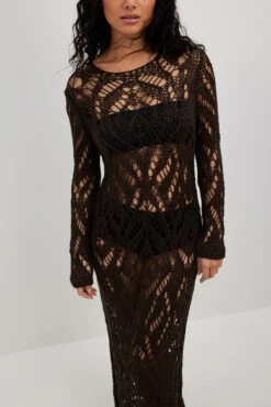 Robe Longue En Maille Crochetée 10 Robe Longue En Maille Crochetée -Lady Doux Soldes Magasin nakd crochet knitted maxi dress 1018 010182 0765 checked detail ring 1015 004896 0013 3 pack textured hoops 1015 004892 0013 24596