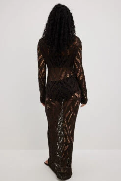 Robe Longue En Maille Crochetée 8 Robe Longue En Maille Crochetée -Lady Doux Soldes Magasin nakd crochet knitted maxi dress 1018 010182 0765 checked detail ring 1015 004896 0013 3 pack textured hoops 1015 004892 0013 24609