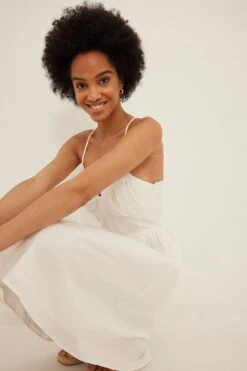 Robe En Lin à Armatures