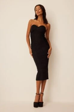 Robe Tube Mi-longue à Armatures -Lady Doux Soldes Magasin nakd cup tube midi dress 1736 000311 0002 1173