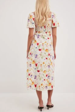 Robe Mi-longue En Coton à Armatures -Lady Doux Soldes Magasin nakd cups detail cotton midi dress 1014 001347 8822 2116