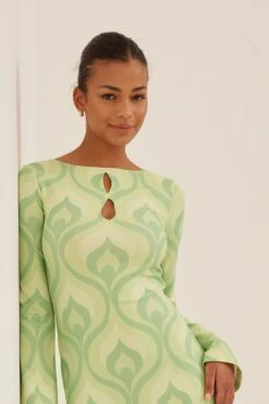 Robe Longue Détails Découpés