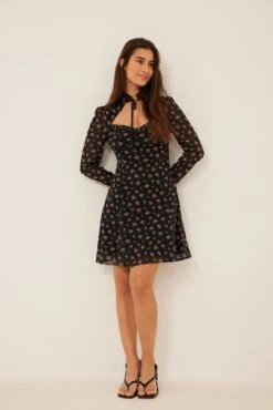 Mini Robe Découpée Recyclée -Lady Doux Soldes Magasin nakd cut out tie mini dress 1017 001393 5783 2109