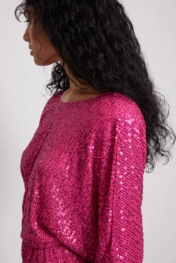 Robe Midi En Sequin Avec Décolleté Dos -Lady Doux Soldes Magasin nakd deep back sequin midi dress 1017 001871 0015 3015