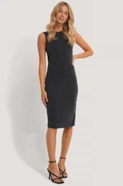 Robe Dos Plongeant Basique -Lady Doux Soldes Magasin nakd deep v back modal dress 1018 005664 0002 02c