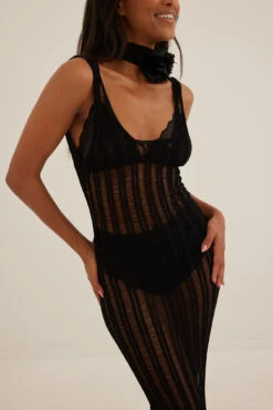 Robe Longue En Tricot Effet Usé -Lady Doux Soldes Magasin nakd distressed knitted maxi dress 1018 009537 0002 1777