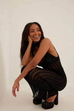 Robe Longue En Tricot Effet Usé -Lady Doux Soldes Magasin nakd distressed knitted maxi dress 1018 009537 0002 1820