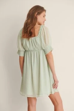 Robe Courte Avec Manche Courte Et Matière Fluide -Lady Doux Soldes Magasin nakd dobby mini dress 1100 004542 0010 02k