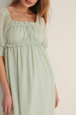 Robe Courte Avec Manche Courte Et Matière Fluide -Lady Doux Soldes Magasin nakd dobby mini dress 1100 004542 0010 05g