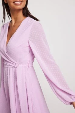 Robe Mini Portefeuille En Dobby -Lady Doux Soldes Magasin nakd dobby overlap mini dress 1014 001465 0368 12133