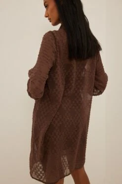 Robe Chemise Dobby Recyclée -Lady Doux Soldes Magasin nakd dobby shirt dress 1014 001336 0017 04 1