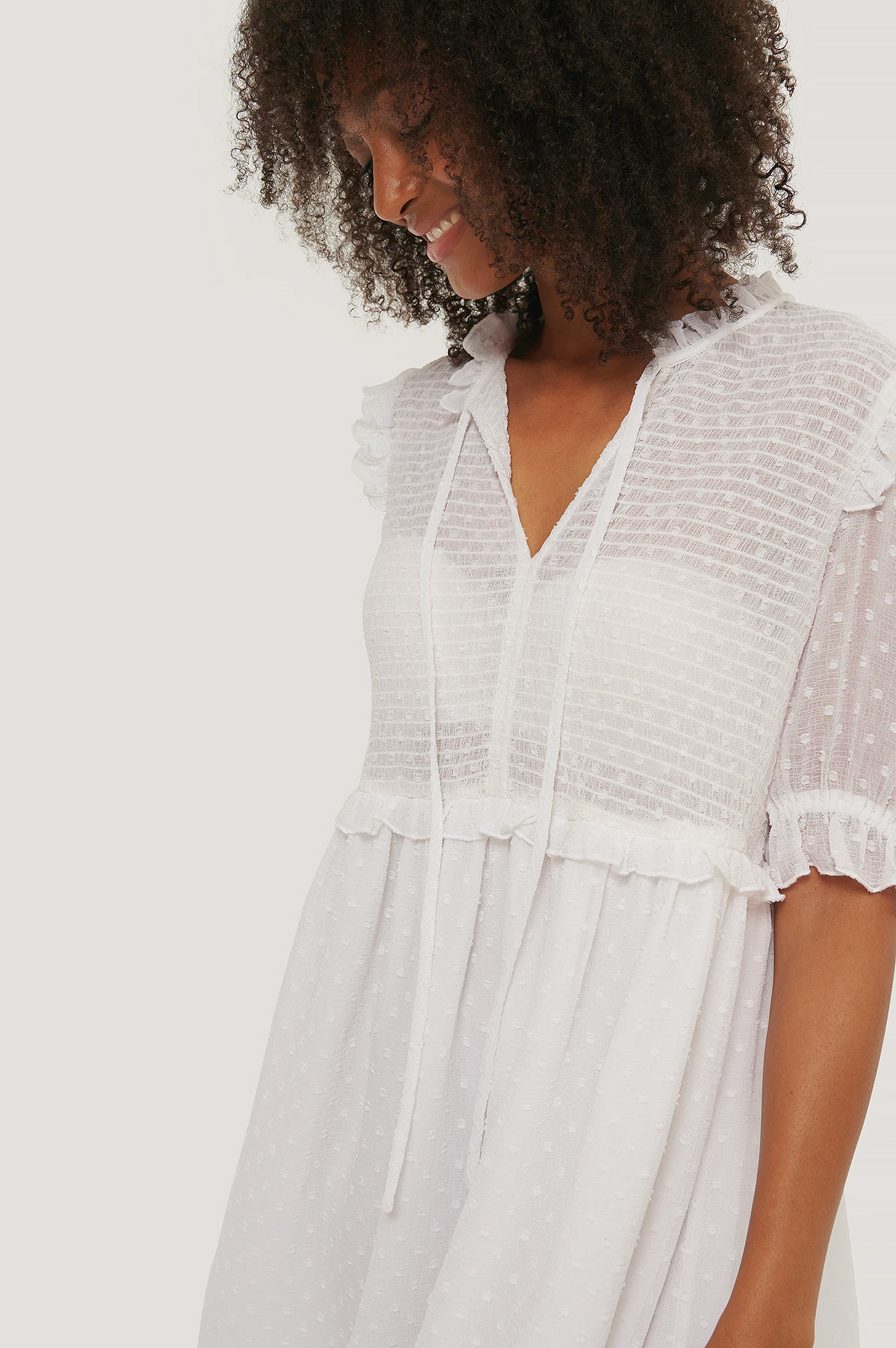 Robe Dobby À Smocks 10 Robe Dobby À Smocks – Image 10